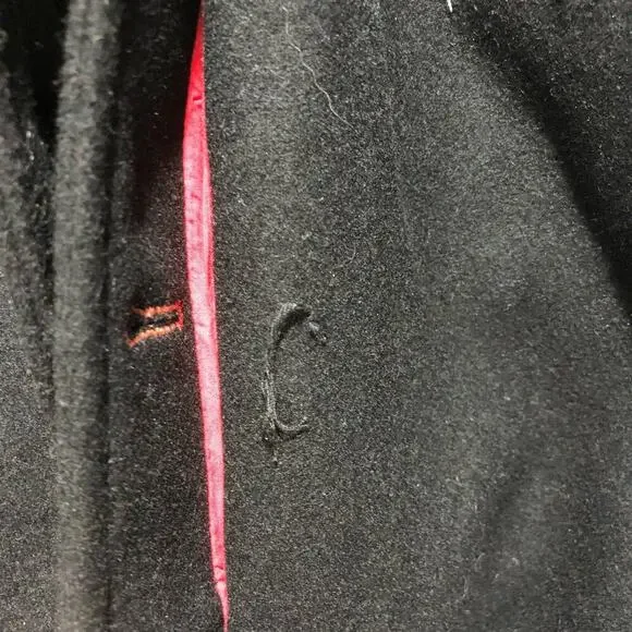 Free People Manteau Cecelia Peacoat Button Front Buckle Detail Black M $348 - Picture 12 of 16